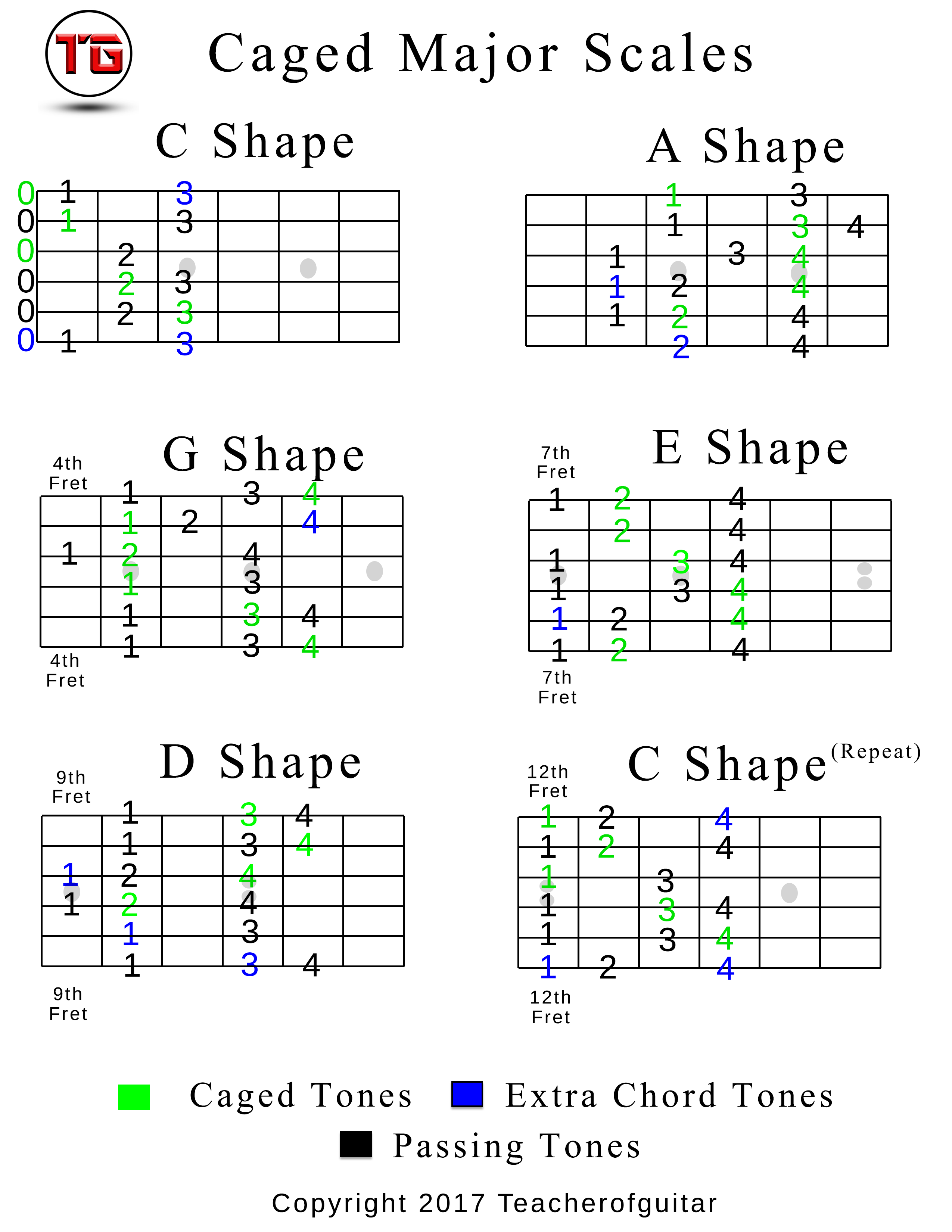 Guitar Note Scale Chart